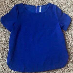 Royal blue blouse